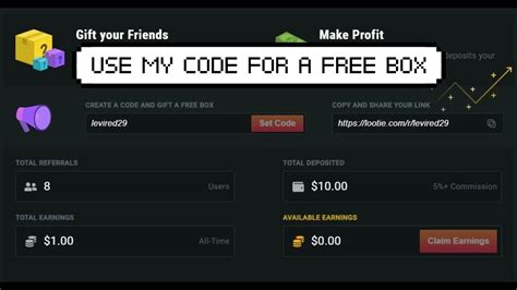 lootie free box code 2024.